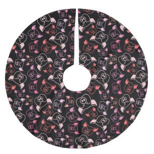 Saia Para Árvore De Natal De Poliéster Pigs - Padrão