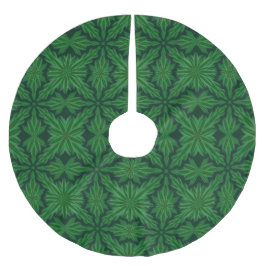 Saia Para Árvore De Natal De Poliéster Pine Mandala Forest Tree Skirt