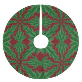 Saia Para Árvore De Natal De Poliéster Pine Mandala Garnet Skirt
