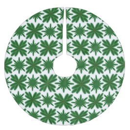 Saia Para Árvore De Natal De Poliéster Pine Snowflakes, Camisa De Árvore