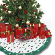 Pinheiros de cor verde-festiva Holly Holiday