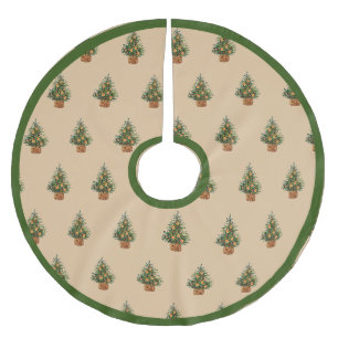 Saia Para Árvore De Natal De Poliéster Pino de País Simples Minimalista da Árvore de Fe