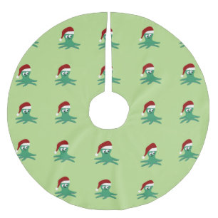 Saia Para Árvore De Natal De Poliéster Polvo bonito do papai noel