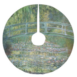 Saia Para Árvore De Natal De Poliéster Ponte Japonesa Lírio de Água Arte de Claude Monet