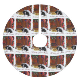 Saia Para Árvore De Natal De Poliéster Presentes de Natal no Chin Japonês