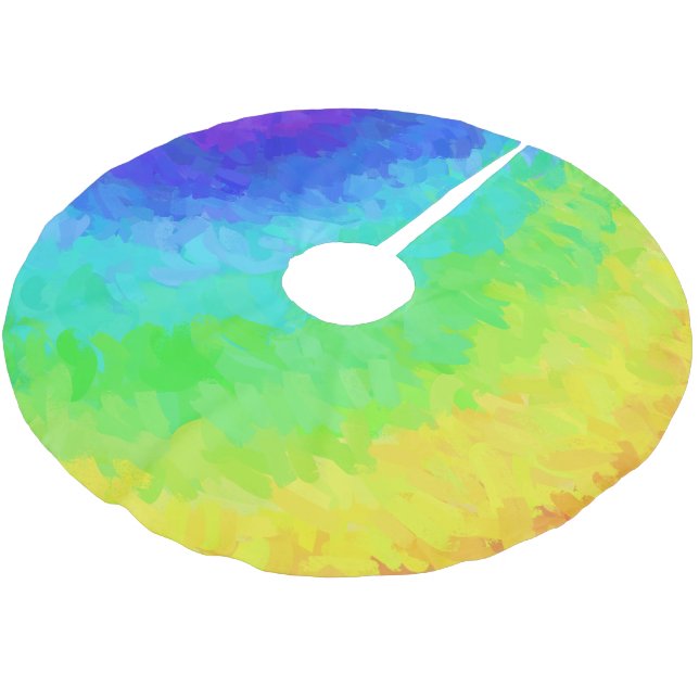 Saia Para Árvore De Natal De Poliéster Rainbow Icy (Inclinado)