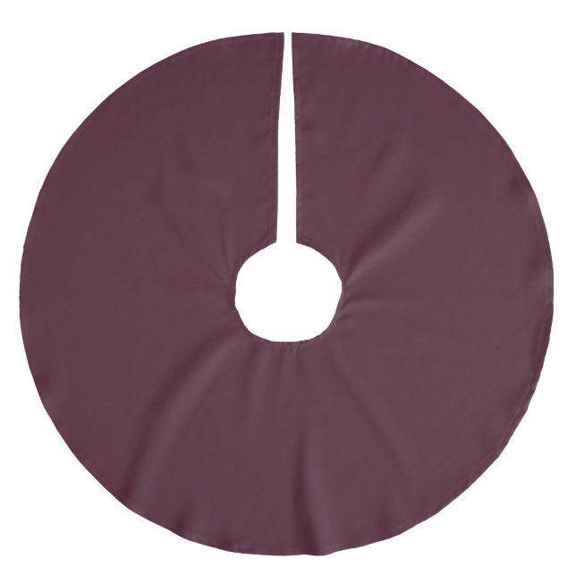 Saia Para Árvore De Natal De Poliéster Raspberry Burgundy, Solid Burgundy (Frente)