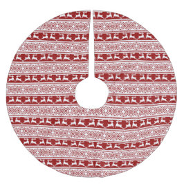 Saia Para Árvore De Natal De Poliéster Reindeado Escandinavo de Natal Nórdico