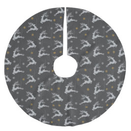 Saia Para Árvore De Natal De Poliéster Reindeer