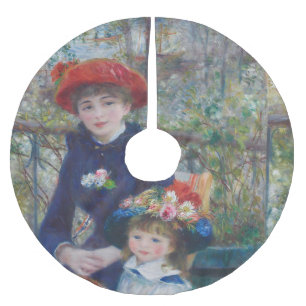 Saia Para Árvore De Natal De Poliéster Renoir Duas Irmãs Terrace Impressionismo Francês