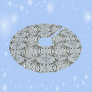 Saia Para Árvore De Natal De Poliéster Retro Glam Rhinestones e Crystal