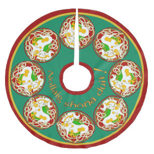 Saia Para Árvore De Natal De Poliéster Saia 2017 da árvore do unicórnio de Holidaze do