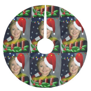 Saia Para Árvore De Natal De Poliéster saia da árvore de Natal da hillary clinton