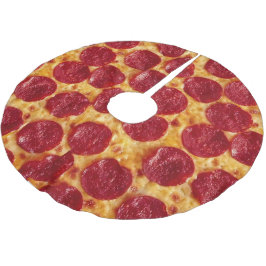 Saia Para Árvore De Natal De Poliéster Saia da árvore de Natal da pizza