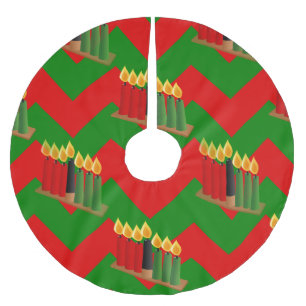 Saia Para Árvore De Natal De Poliéster saia da árvore de Natal do xmas de kwanzaa da vig