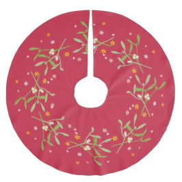 Saia Para Árvore De Natal De Poliéster Saia da árvore de natal verde-azulada