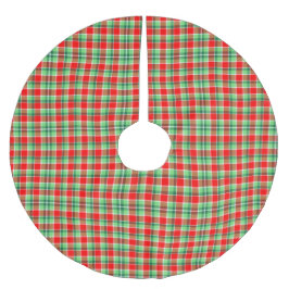 Saia Para Árvore De Natal De Poliéster Saia da Xadrez de Natal