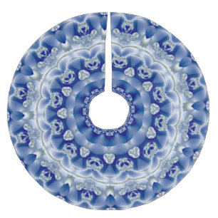 Saia Para Árvore De Natal De Poliéster Saia de Árvore Azul