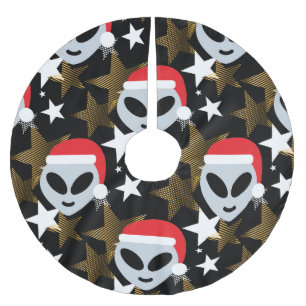 Saia Para Árvore De Natal De Poliéster saia estrangeira da árvore de Natal do emoji do