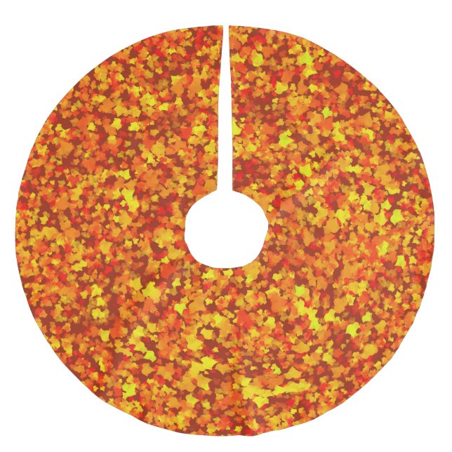 Saia Para Árvore De Natal De Poliéster Saída de queda da árvore (Frente)