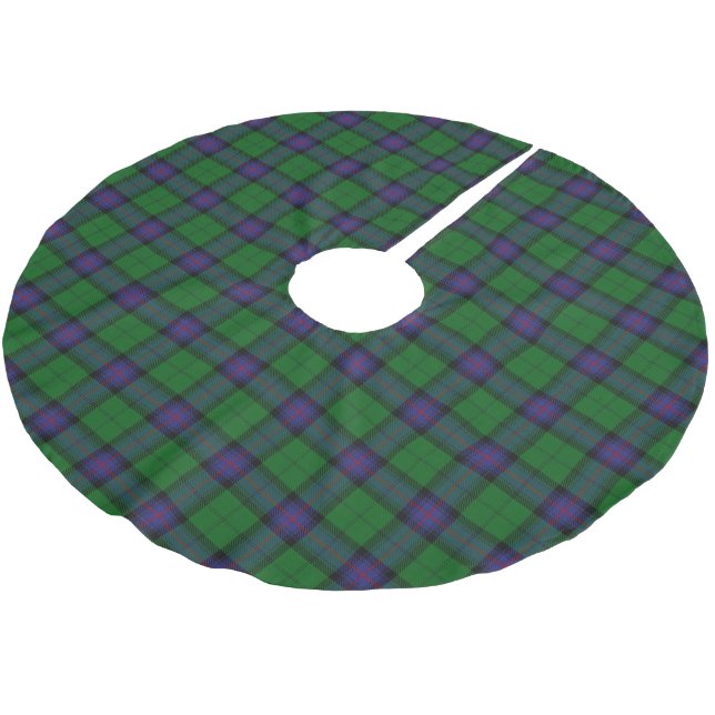 Saia Para Árvore De Natal De Poliéster Scottish Clan Armstrong Tartan (Inclinado)