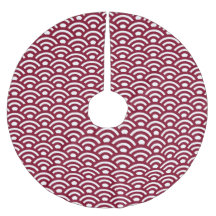 Seigaiha, Ondas, Japonês, Burgundy e Branco