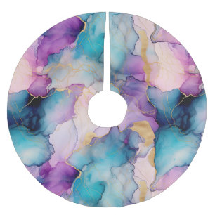 Saia Para Árvore De Natal De Poliéster Serendipity Crystal Blue