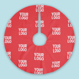 Saia Para Árvore De Natal De Poliéster Seu logotipo ou qualquer imagem/Design automaticam