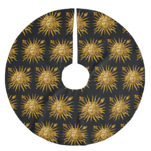 Saia Para Árvore De Natal De Poliéster Símbolo de Luís XIV o Rei Sol