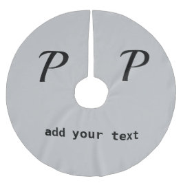 Saia Para Árvore De Natal De Poliéster simples e mínimo adicione seus pincéis de fotos mo