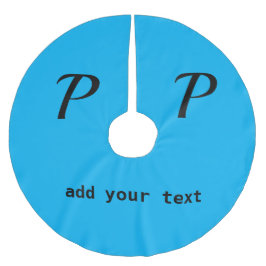 Saia Para Árvore De Natal De Poliéster simples e mínimo adicione seus pincéis de fotos mo