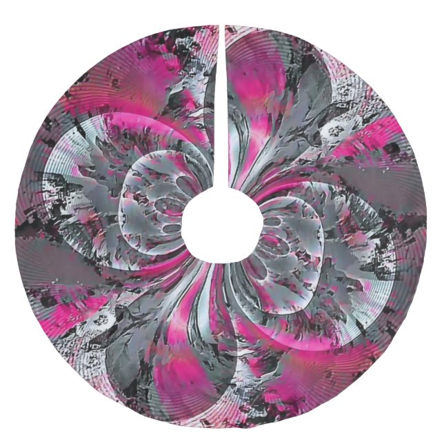 Saia Para Árvore De Natal De Poliéster Sinais mistos (Frente)