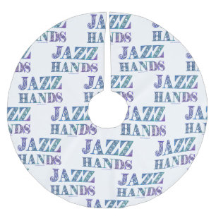 Saia Para Árvore De Natal De Poliéster SlipperyJoe's musical da Broadway Jazz Hands queer