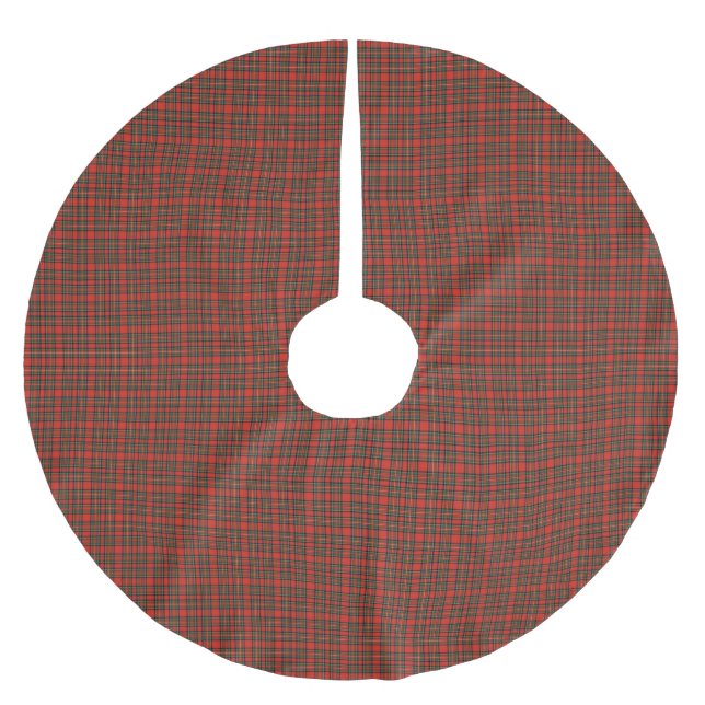Saia Para Árvore De Natal De Poliéster Stewart Royal Tartan Xadrez Escocesa Clã (Frente)