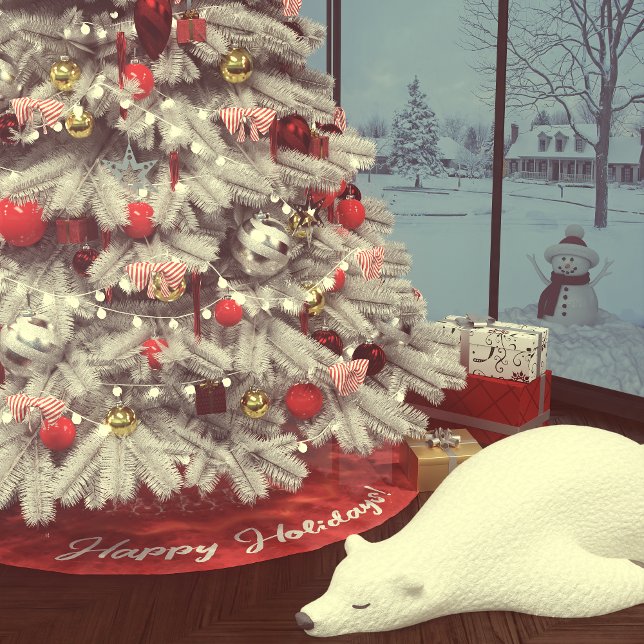 Saia Para Árvore De Natal De Poliéster Strawberry Bliss (Criador carregado)