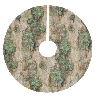 Saia Para Árvore De Natal De Poliéster Sycamore Tree Latido Moss Lichen