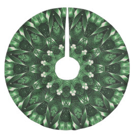 Saia Para Árvore De Natal De Poliéster Tapete de Natal Decorativo Verde para Árvore de Na