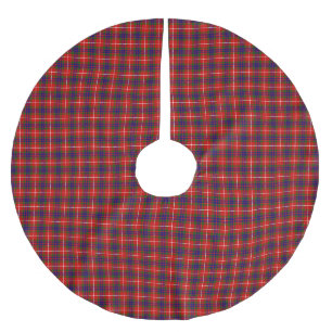 Saia Para Árvore De Natal De Poliéster Tartan do clã Fraser