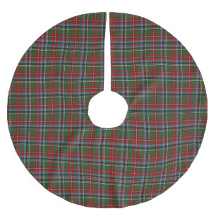 Saia Para Árvore De Natal De Poliéster Tartan do estado de North Carolina