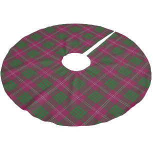 Saia Para Árvore De Natal De Poliéster Tartan escocês de Crawford do clã