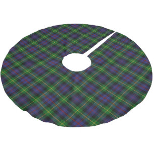 Saia Para Árvore De Natal De Poliéster Tartan escocês de Farquharson do clã