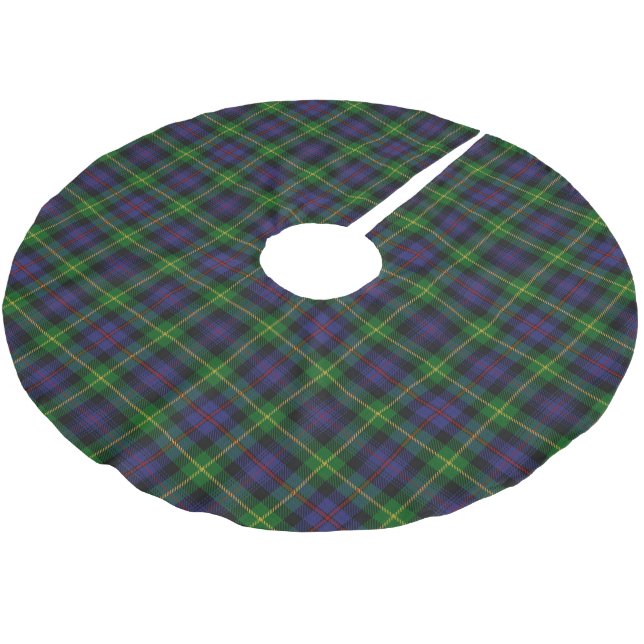 Saia Para Árvore De Natal De Poliéster Tartan escocês de Farquharson do clã (Inclinado)