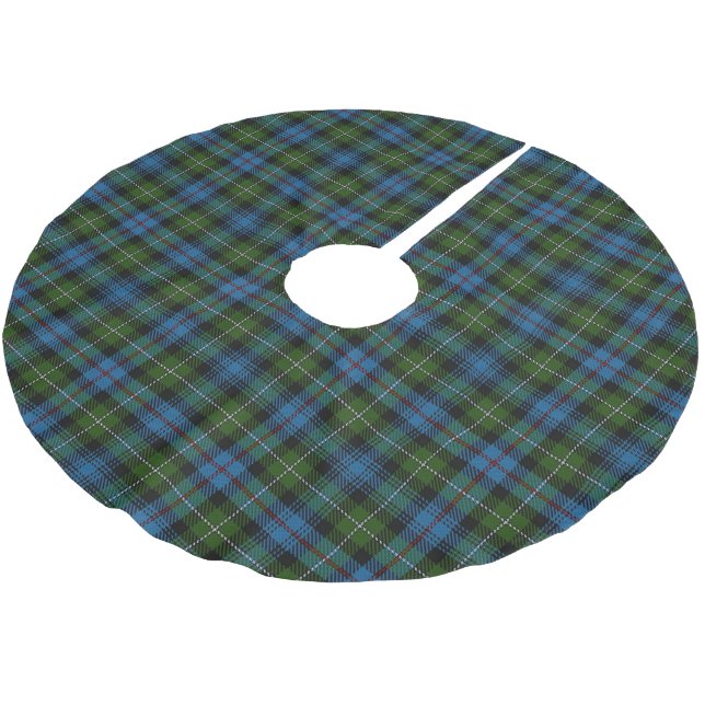 Saia Para Árvore De Natal De Poliéster Tartan escocês de MacKenzie do clã (Inclinado)