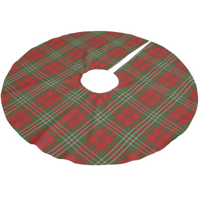 Saia Para Árvore De Natal De Poliéster Tartan escocês de Scott do clã (Inclinado)