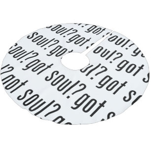 Saia Para Árvore De Natal De Poliéster tem alma?