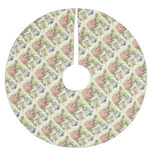 Saia Para Árvore De Natal De Poliéster Tema Francês Vintage Árvore de Natal Paris