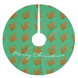 Saia Para Árvore De Natal De Poliéster Thunder_Cove da Cabeça de Alce