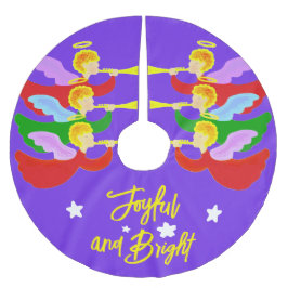 Saia Para Árvore De Natal De Poliéster Três Ângulos