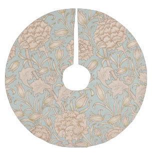 Saia Para Árvore De Natal De Poliéster Tulipa Selvagem Floral Design de William Morris