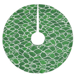 Saia Para Árvore De Natal De Poliéster Turtle Shell Pattern